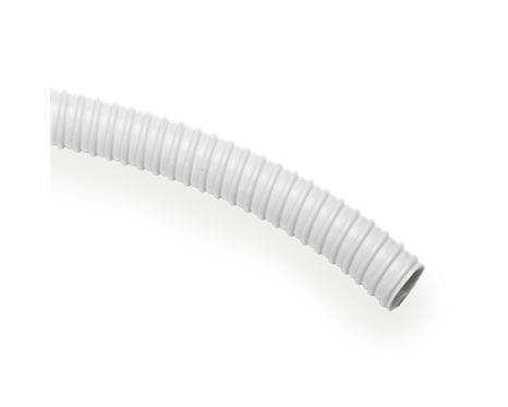 Tubo flessibile PVC spiralato ø10x14,7 Grigio.