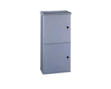 Fiberglass enclosure CV 720x1394x450 - 2compartments / without lock