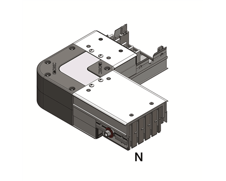 Standard vertical angle Type 1, 200mm + 200mm, 4P, 160A