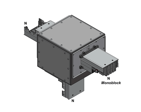 Horizontal T-element Type 3, 4P, 160A