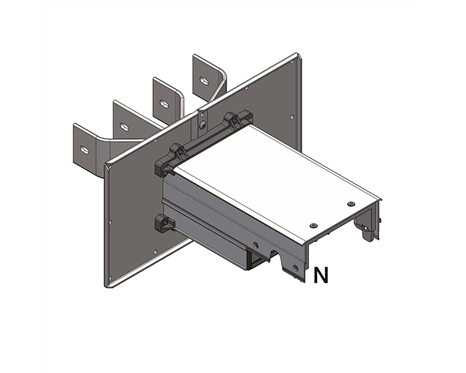 Standard switchboard/transformer terminal Type 1, 200 mm + 150mm bar output, 4P, 160A