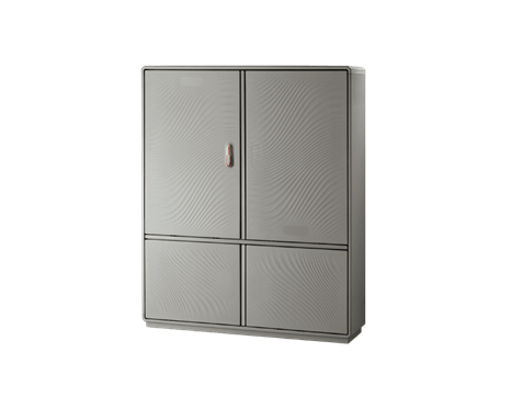 Fiberglass enclosure Grafi12-1390x1150x330 -IP55 -1compartment+plinth