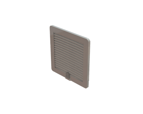 Ventilation grid with filter 204x204mm EMC