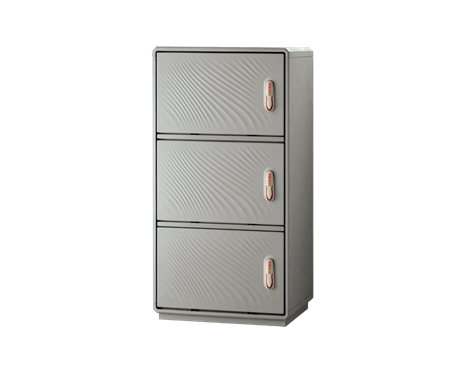 Fiberglass enclosure Grafi5-1120x580x330 -IP55 -3compartments