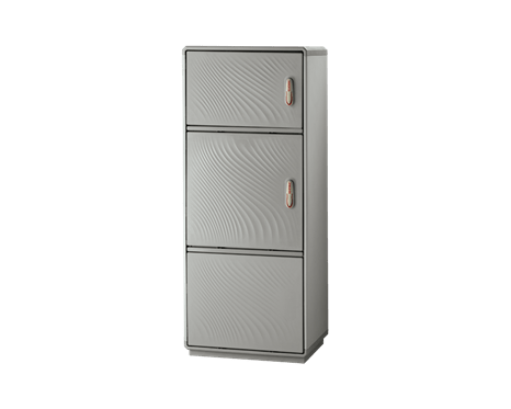 Fiberglass enclosure Grafi5-1390x580x330 -IP55 -2compartments+plinth