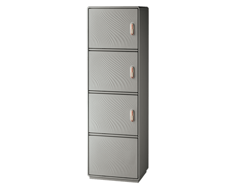 Fiberglass enclosure Grafi5-1840x580x330 -IP55 -3compartments+plinth