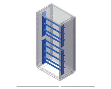 Modular equipment support rack - Grafi-7 - compartment h=1130