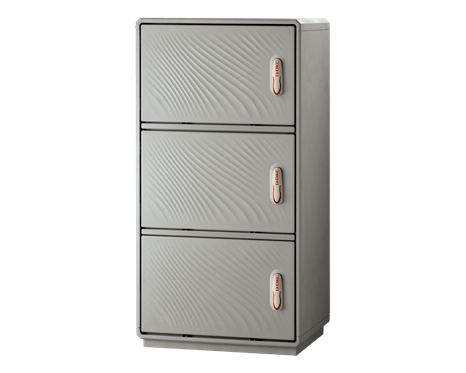 Fiberglass enclosure Grafi-7-1390x685x330 -IP55 -3compartments