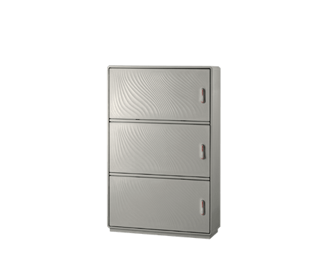 Fiberglass enclosure Grafi9-1390x910x330 -IP55 -3compartments