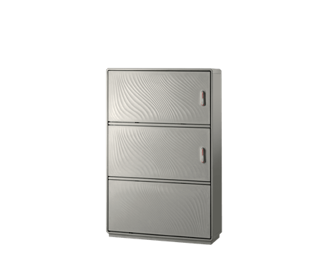 Fiberglass enclosure Grafi9-1390x910x330 -IP55 -2compartments+plinth