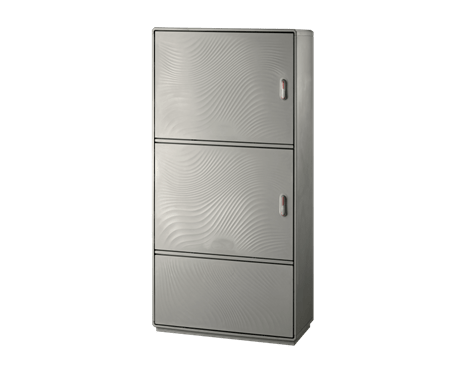 Fiberglass enclosure Grafi9-1840x910x330 -IP55 -2compartments+plinth
