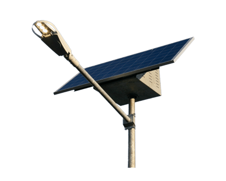 Self-contained photovoltaic street lighting kit