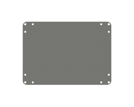 Mounting panel for ALUFRAME control enclosures