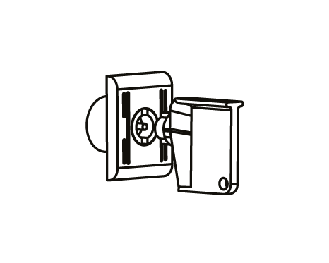Box lock. Locking element complete with double-bit lock insert Ø 3 mm
