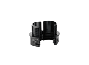 Polyamide connector for conduit with longitudinal cut