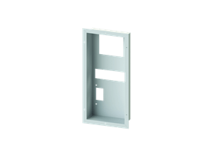 Frame for semi-inbuilt wall mount coolers