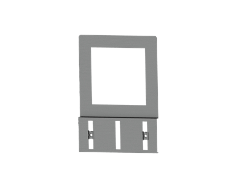 Staffe porta canalina per strumenti di misura quadrati 72x72 Conf. 10