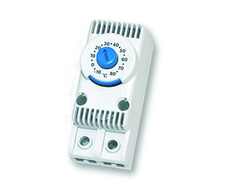 Termostato, campo di regolazione -10 /+80 °C, contatto NO, 10A, 110-250 Vac 50/60Hz
